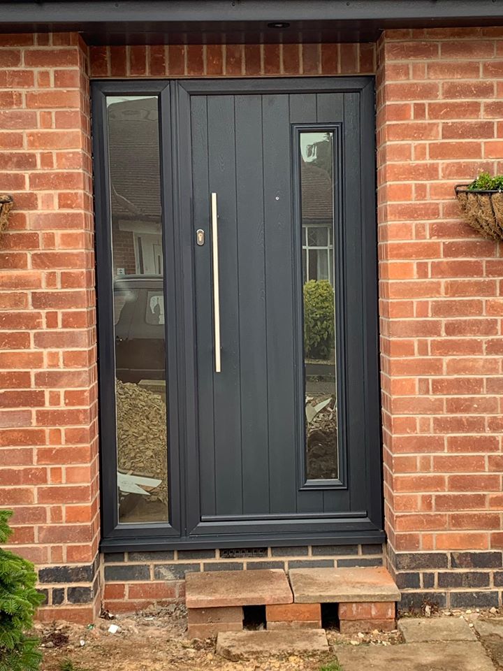 Black composite door