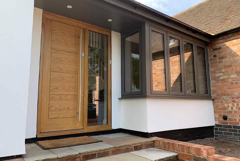 Brown composite door