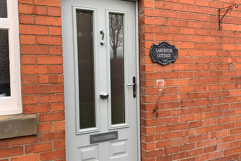 Grey composite door