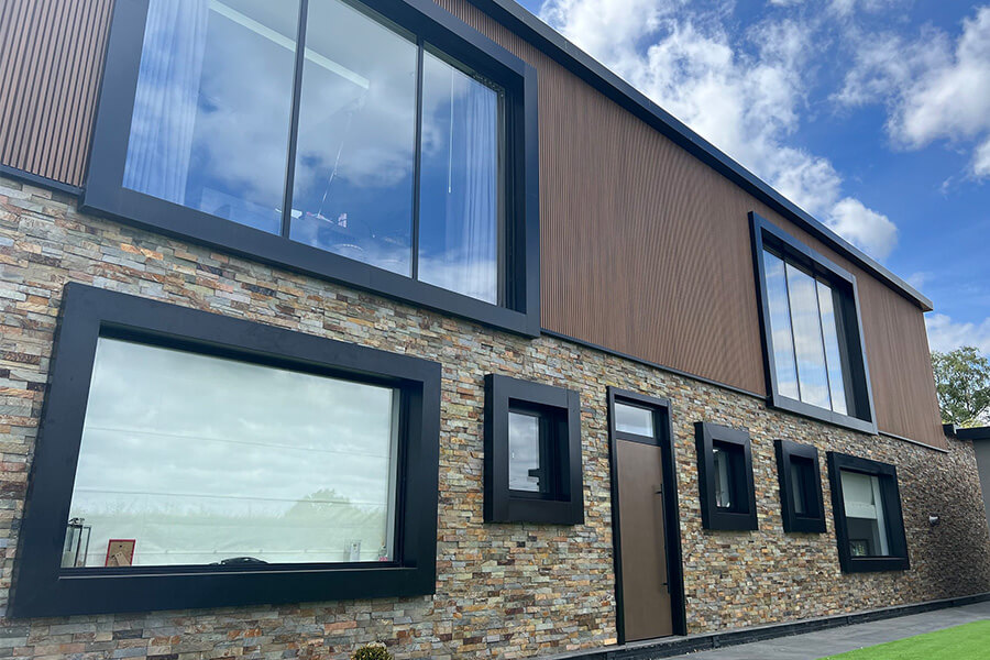 Black modern bespoke windows
