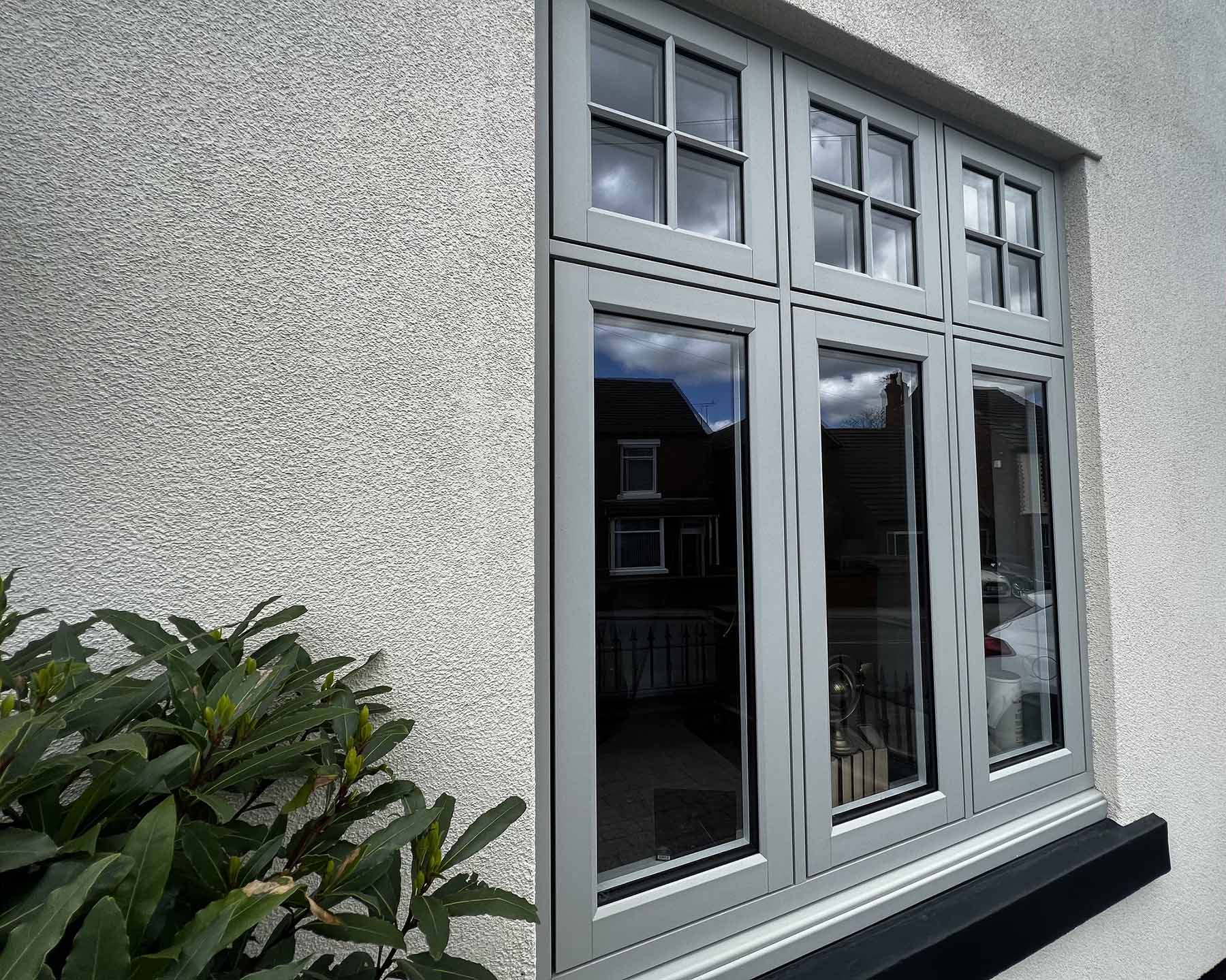 grey flush sash